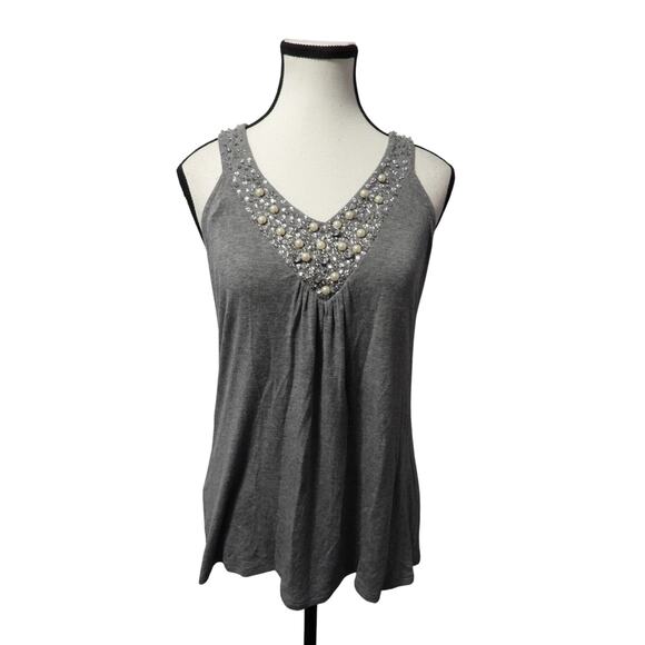 White House black market women’s gray tank size small - Picture 7 of 7